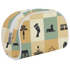 Egyptian Flat Style Icons Makeup Case (medium) by Wegoenart