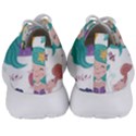 Set Cute Mermaid Seaweeds Marine Inhabitants Men s Lightweight Sports Shoes View4