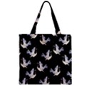 Crane Pattern Zipper Grocery Tote Bag View1