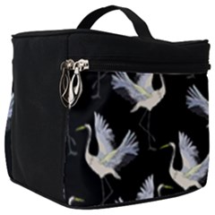 Crane Pattern Make Up Travel Bag (big) by Wegoenart