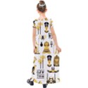 Egypt Symbols Decorative Icons Set Kids  Short Sleeve Maxi Dress View2