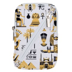 Egypt Symbols Decorative Icons Set Belt Pouch Bag (large) by Wegoenart