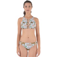 Camels Cactus Desert Pattern Perfectly Cut Out Bikini Set by Wegoenart