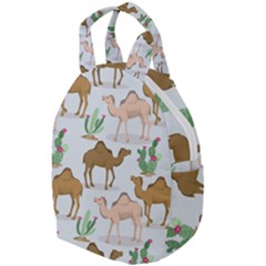 Camels Cactus Desert Pattern Travel Backpacks by Wegoenart