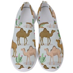 Camels Cactus Desert Pattern Men s Slip On Sneakers by Wegoenart