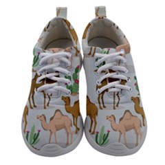 Camels Cactus Desert Pattern Athletic Shoes by Wegoenart