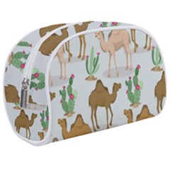 Camels Cactus Desert Pattern Makeup Case (medium) by Wegoenart