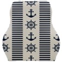 Nautical Seamless Pattern Vector Illustration Car Seat Velour Cushion  View1