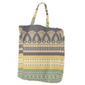 Seamless Pattern Egyptian Ornament With Lotus Flower Giant Grocery Tote View1