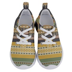 Seamless Pattern Egyptian Ornament With Lotus Flower Running Shoes by Wegoenart