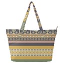 Seamless Pattern Egyptian Ornament With Lotus Flower Full Print Shoulder Bag View1