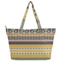 Seamless Pattern Egyptian Ornament With Lotus Flower Full Print Shoulder Bag View2