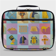 Egypt Icons Set Flat Style Full Print Lunch Bag by Wegoenart