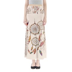 Coloured Dreamcatcher Background Full Length Maxi Skirt by Wegoenart