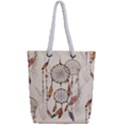 Coloured Dreamcatcher Background Full Print Rope Handle Tote (Small) View2