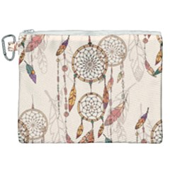 Coloured Dreamcatcher Background Canvas Cosmetic Bag (xxl) by Wegoenart