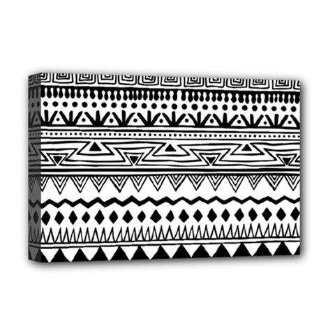 Boho Style Pattern Deluxe Canvas 18  X 12  (stretched) by Wegoenart