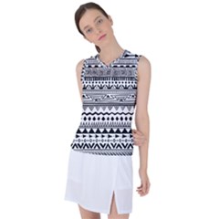 Boho Style Pattern Women s Sleeveless Sports Top