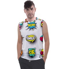 Set Colorful Comic Speech Bubbles Men s Regular Tank Top