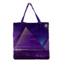 Egyptian Pyramids Night Landscape Cartoon Grocery Tote Bag View1