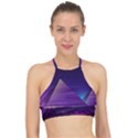 Egyptian Pyramids Night Landscape Cartoon Racer Front Bikini Top View1