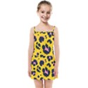 Leopard Print Seamless Pattern Kids  Summer Sun Dress View1