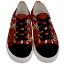 Ancient Egyptian Religion Seamless Pattern Men s Low Top Canvas Sneakers View1