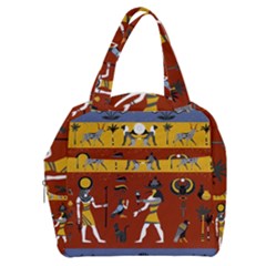 Ancient Egyptian Religion Seamless Pattern Boxy Hand Bag by Wegoenart