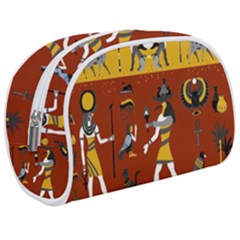 Ancient Egyptian Religion Seamless Pattern Makeup Case (medium)