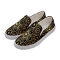 Luxury Golden Mandala Background Women s Canvas Slip Ons View2