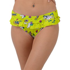 Pattern Unicorns Mermaids Horses Girlish Things Frill Bikini Bottom by Wegoenart