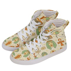 Egypt Seamless Pattern Men s Hi-top Skate Sneakers by Wegoenart