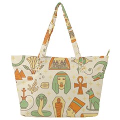 Egypt Seamless Pattern Full Print Shoulder Bag by Wegoenart