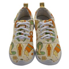 Egypt Seamless Pattern Athletic Shoes by Wegoenart