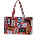 Vintage Retro Cassette Tape Pattern Design Template Canvas Work Bag View2