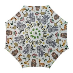 Cartoon African Animals Golf Umbrellas by Wegoenart