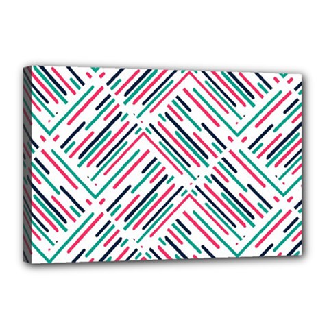 Abstract Colorful Pattern Background Canvas 18  X 12  (stretched)