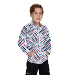 Abstract Colorful Pattern Background Kids  Windbreaker