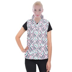 Abstract Colorful Pattern Background Women s Button Up Vest by Wegoenart