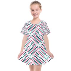 Abstract Colorful Pattern Background Kids  Smock Dress by Wegoenart