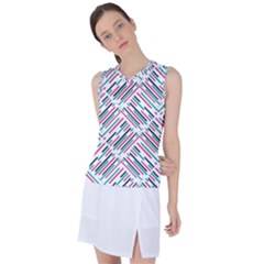 Abstract Colorful Pattern Background Women s Sleeveless Sports Top by Wegoenart