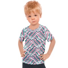 Abstract Colorful Pattern Background Kids  Sports Tee