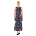 Trendy African Maya Seamless Pattern With Doodle Hand Drawn Ancient Objects Sleeveless Maxi Dress View2