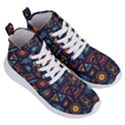 Trendy African Maya Seamless Pattern With Doodle Hand Drawn Ancient Objects Women s Lightweight High Top Sneakers View3