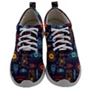 Trendy African Maya Seamless Pattern With Doodle Hand Drawn Ancient Objects Mens Athletic Shoes View1