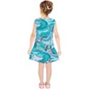 Sea Waves Seamless Pattern Kids  Tunic Dress View2