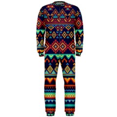 Pattern Tribal Style Onepiece Jumpsuit (men)  by Wegoenart