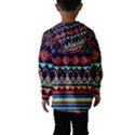 Pattern Tribal Style Kids  Hooded Windbreaker View2