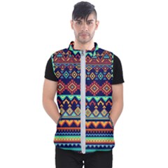 Pattern Tribal Style Men s Puffer Vest by Wegoenart