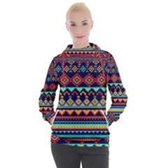 Pattern Tribal Style Women s Hooded Pullover by Wegoenart